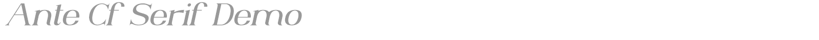 Ante Cf Serif font preview